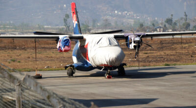 Grounded plane in manthali airport (1)
