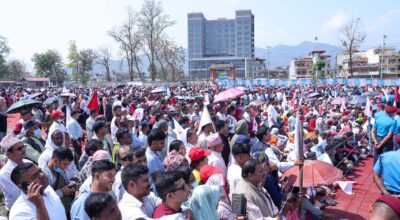 Addressing UML's awareness meeting in Butwal (6)