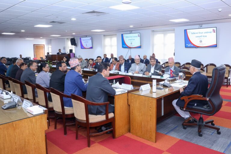 Meeting of the Medical Education Commission with pm k.p sharma oli (4)