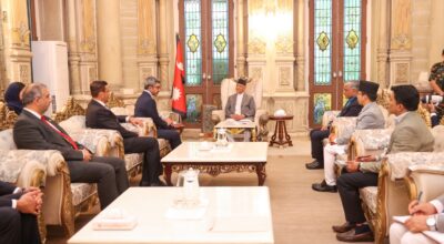k.p sharma oli wtih uae vice prime minister  (3)
