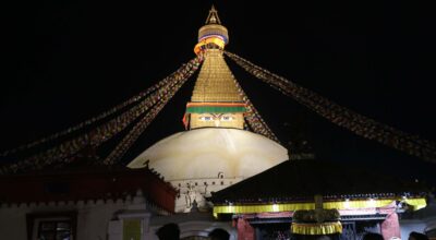 Bouddha Stupa #light bouddha stupa #night bouddha stupa (14)