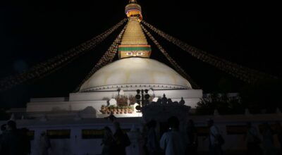 Bouddha Stupa #light bouddha stupa #night bouddha stupa (75)