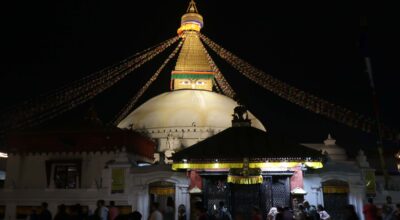 Bouddha Stupa #light bouddha stupa #night bouddha stupa (8)