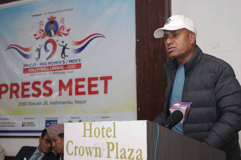 Press meet of pm cup volleyball league 2025
