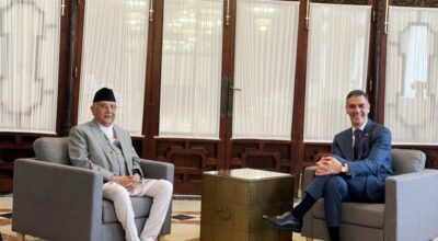 pm k.p sharma oli with pm tanjania