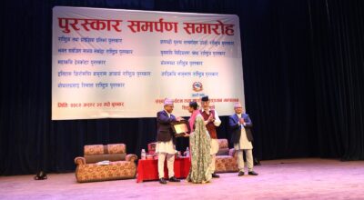 Prize distribution program #badri prasad pandey (17)