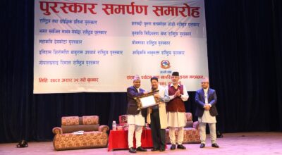 Prize distribution program #badri prasad pandey (21)
