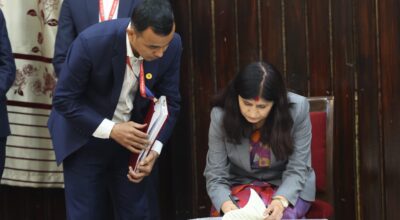 bhagwati neupane # taking the oath (2)