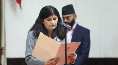 bhagwati neupane # taking the oath (3)