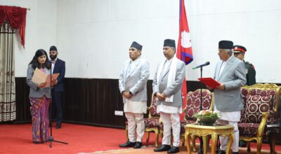 bhagwati neupane # taking the oath (6)