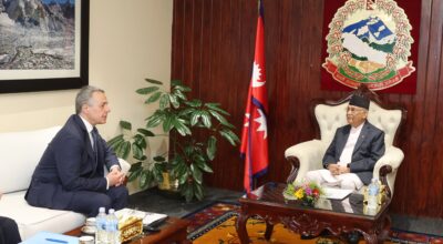 k.p sharma oli #meet #Federal Foreign Minister of Switzerland  (1)