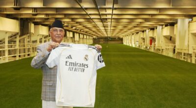 real madrid stadium #k.p sharma oli#pm (2)