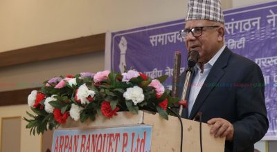 Madhav Nepal #past pm #samajbadi press union #award ceremony #pradeep (15)