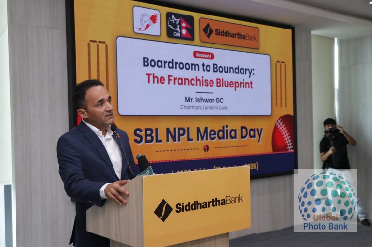 SBL NPL Media day 2026 # Ishwar Gc #president #lumbini lions (3)_logomatic